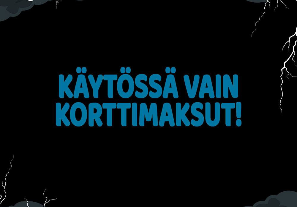 Festivaalialueella on käytössä vain korttimaksut!